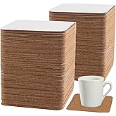 SEHOI 120 PCS 4 x 4 Inch Self Adhesive Cork, Square Cork Coasters Backing Sheets for Coaster, DIY Craft