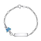 UNICORNJ Childrens Sterling Silver 925 ID Bracelet
