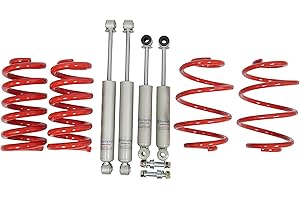 Touring Tech Lowering Drop Coil Springs for 1960-1972 Chevrolet C10 Truck 3” Front 4” Rear + Shocks Kit
