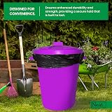 Neat. 90L Large Purple Plastic Bin with Lid, Heavy Duty Indoor Outdoor view 6