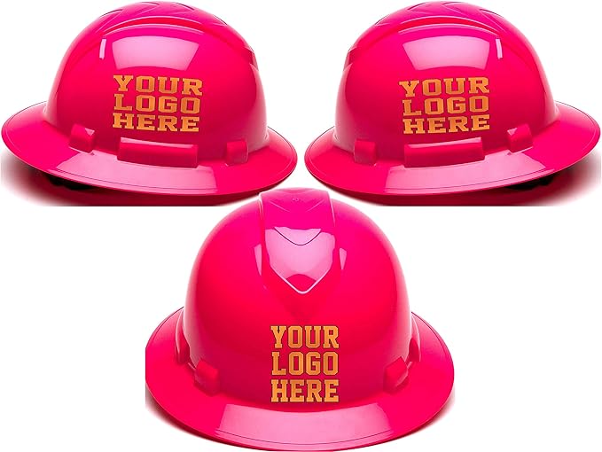 Custom Hard Hats Personalized Logo Pyramex Ridgeline Full Brim 4