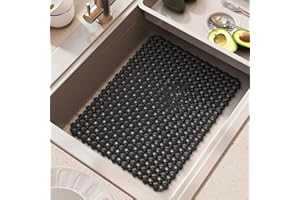 Kitchen Sink Mat for Stainless Steel Ceramic Sinks, PVC Sink Protectors Mats for Bottom of Kitchen Sink, Dishes and Glassware