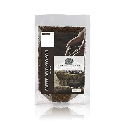 Lemon Charm Organic Coffee Dead Sea Salt Detoxifying Bath Scrub for all Skin Types | No Paraben, Sulphate, Chemicals & Mineral Oil[100 gm]