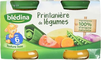 Bledina Petits Pots Printaniere De Legumes Des 6 Mois 2 X 130 G