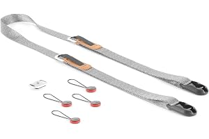 Peak Design Leash Camera Strap - Configurable as a Sling, Neck, Shoulder Strap or Safety Tether, Adjustable, Compact