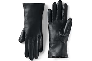 Lands' End Women's EZ Touch Screen Cashmere Lined Leather Gloves
