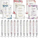 Sayglossy 24 Pcs Regalos Cristianos En Español Valentine's Spanish Gifts Pastor Women Valentines Faith Bible Verse Pen Notebook Regalos Cristianos Para Mujer En Español Church(Multicolor,Floral)
