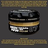 NISHMAN Hair Styling Wax Gold One 07 Men 150g Natural Shine Strong Hold Aqua view 8
