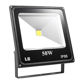 LE Foco proyector LED 50W para exteriores, equivalencia SAP 150W ...