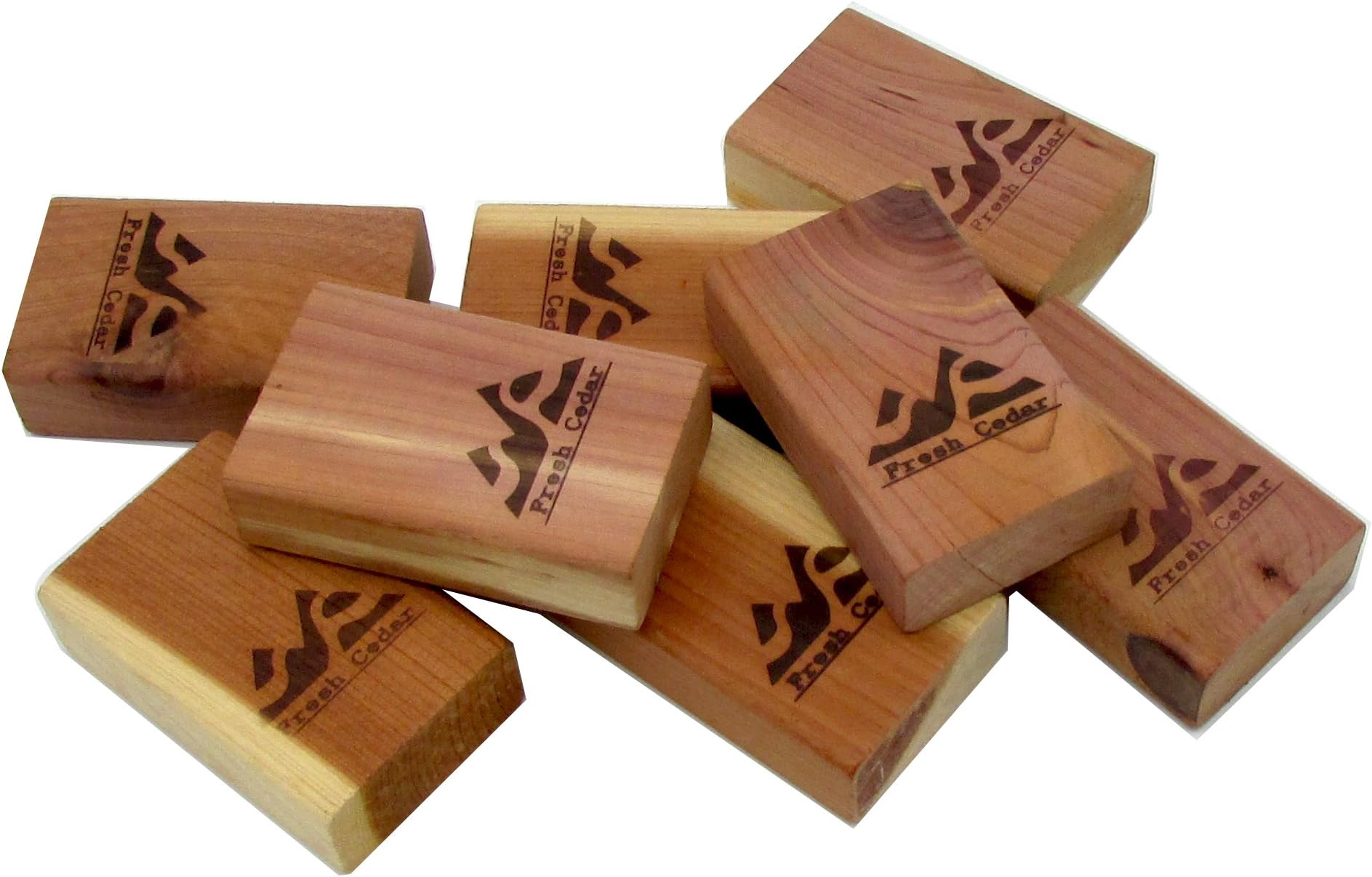 Closet Essentials - Fresh Red Cedar Blocks Pest Moth Repellent Storage Accessories (8 Blocks)