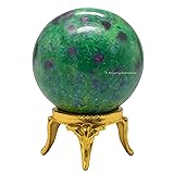 Amazing Gemstone Ruby Zoisite Crystal Ball with