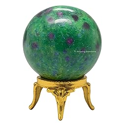 Amazing Gemstone Ruby Zoisite Crystal Ball with
