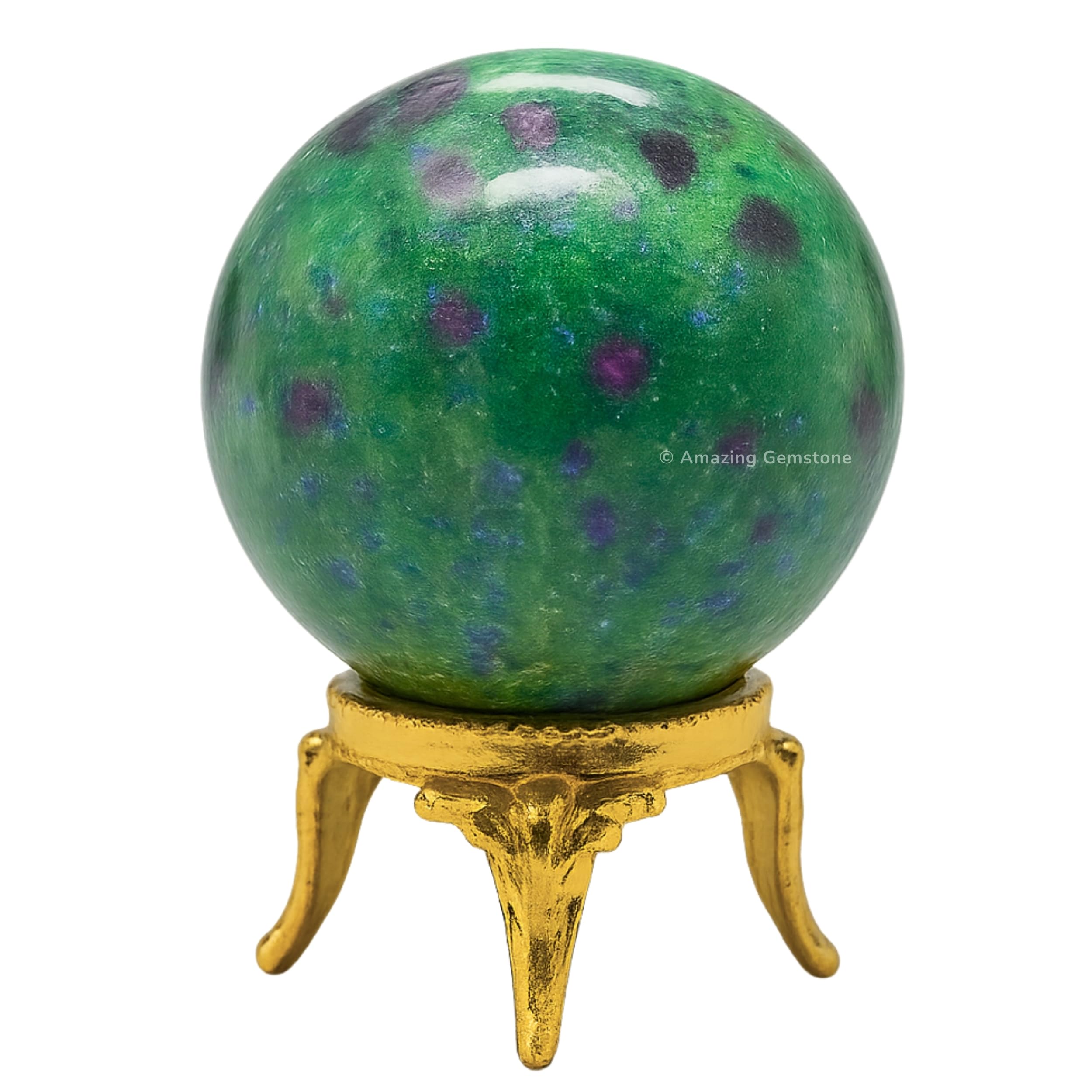 Amazing Gemstone Ruby Zoisite Crystal Ball with