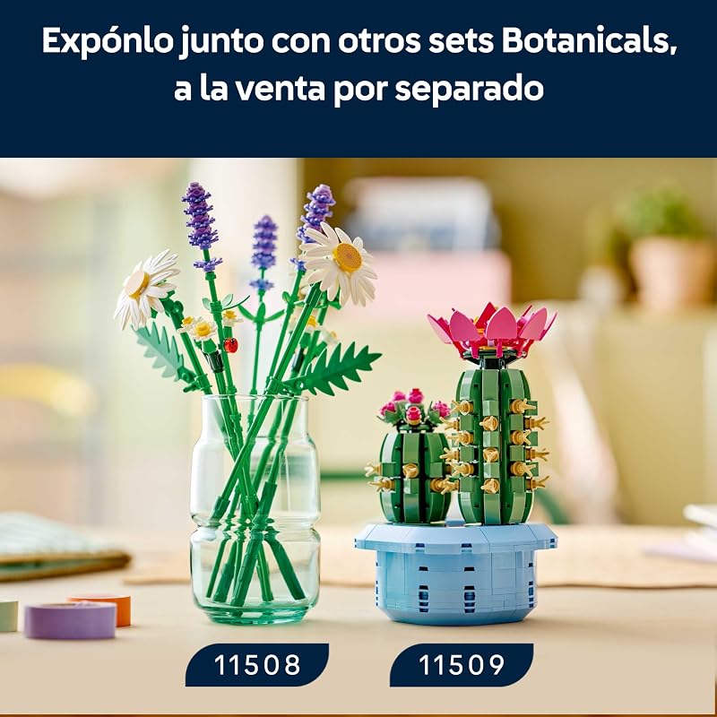 Botanicals Daisies - Bouquet de flores com margaridas e lavanda artificial - Decoração de quarto infantil - Presente para raparigas de 9+ anos e mulheres - 11508 — foto 7 de 8