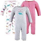 Hudson Baby Unisex baby Cotton Coveralls, Cuteasaurus, 12-18 Months, Cuteasaurus, 12-18 Months US