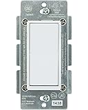GE Add-On Switch for GE Z-Wave, GE ZigBee and GE Bluetooth Wireless Smart Lighting Controls, NOT A STANDALONE SWITCH, Includes White & Light Almond Paddles, 12723
