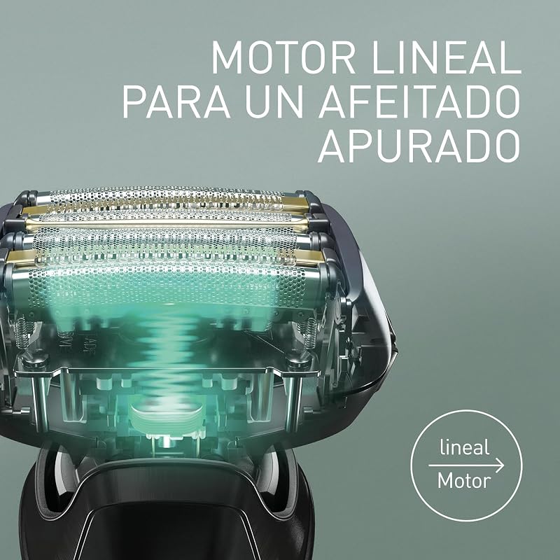 Series 900+ ES-LS9A Afeitadora Eléctrica De 6 Hojas En Seco Y Húmedo Para Hombres, Afeitadora Eléctrica Con Sensor De Barba Sensible, Limpieza Automática Y Sistema De Carga
