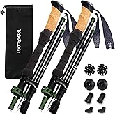 TREKOLOGY Hiking Poles Collapsible - Lightweight Walking Poles for Seniors, Women & Men, Trekking Poles Collapsible with Cork