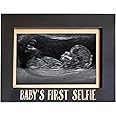 Pearhead Baby's First Selfie Sonogram Picture Frame, Gender-Neutral Baby Keepsake Photo Frame, Baby Nursery Décor