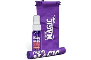 NANO MAGIC Anti Fog Safety Spray 1 oz Travel Kit, Eyeglasses, Goggles, Screen, Face Shield, Sports, Moisture-Repelling Nano Coating, No Streaks, Microfiber Cloth & Travel Pouch, Professional Grade