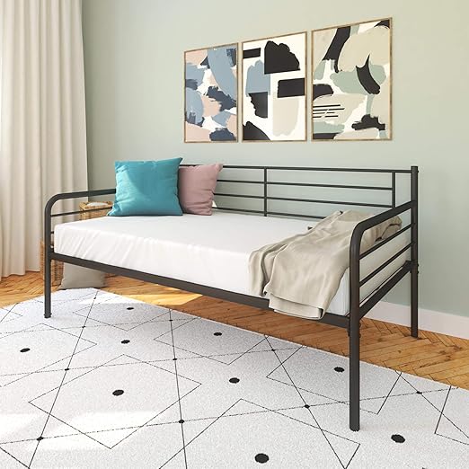 Amazon Com Dhp Metal Daybed Frame Twin Size Furniture Black