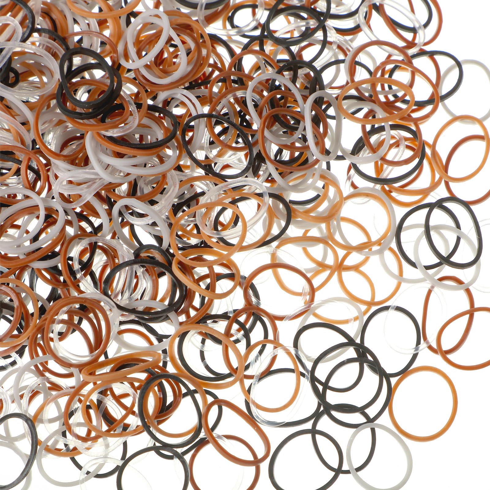 Photo 1 of Hicarer 1000 Mini Rubber Bands Soft Elastic Bands for Hair Braids(1.5 cm,Elegant Color)