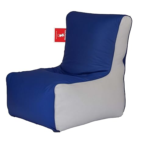 Comfy Bean Bags Bean Chair XXL Bean Bag Without Fillers Cover (Blue and Grey)