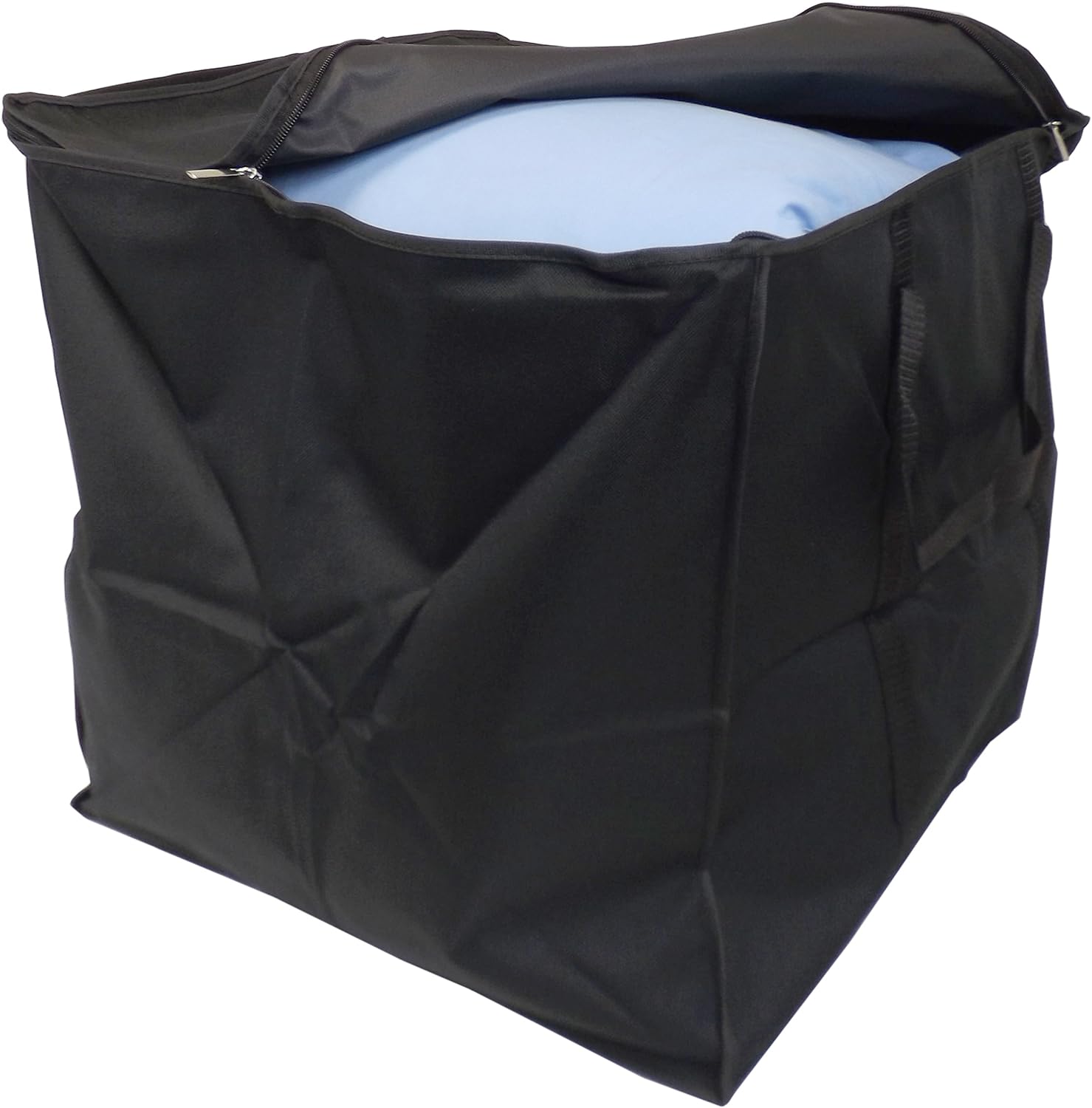 Neusu Bedding and Duvet Storage Bag, Strong Handles Black 100 Litres