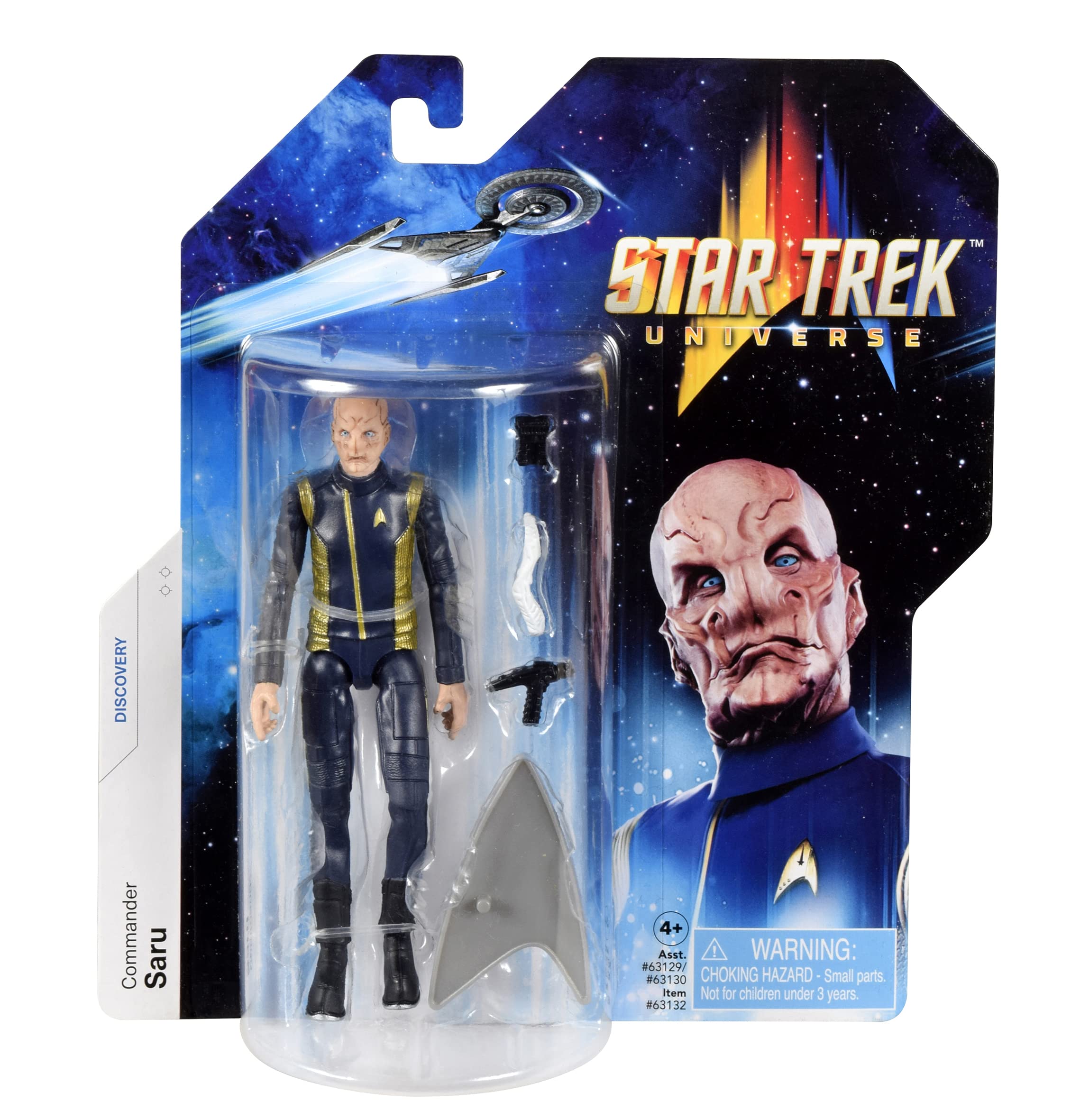 BANDAI Star Trek Commander Saru 5'' Action Figure | Discovery Toy Articulated Figure | Star Trek Gifts and Merchandise