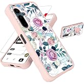 for Solana Seeker Case Compatible for Saga 2 Solana Mobile Seeker Phone Case Cover [with Tempered Glass Screen Protector][Hard PC + Soft Silicone][Ring Support] [Colorful Reflect Light] IMDF-HUA3