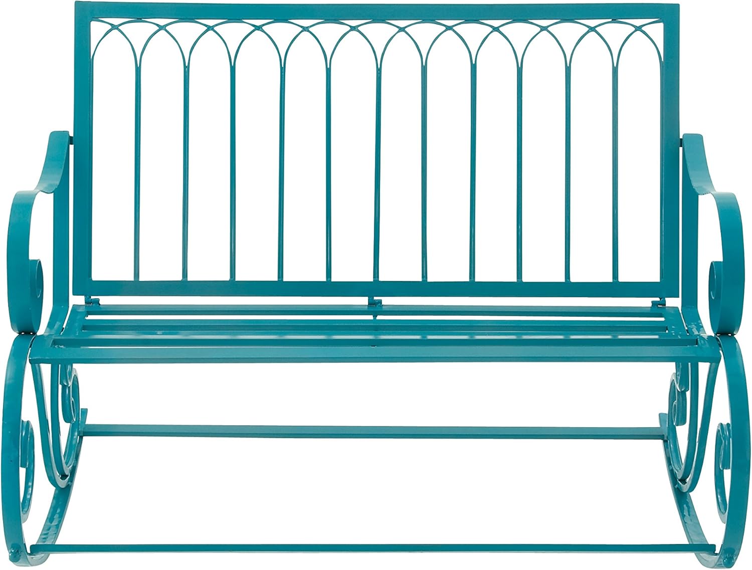 Amazon Com Deco 79 Metal Rocking Bench 49 X 37 Table Benches