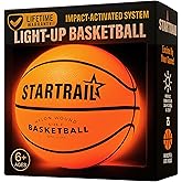 TOMLEON Light Up Basketball | Glow in The Dark Basketball | LED Basketball Size 7 | Glowing Basketball Ball | Lighted Basketball | Coolest Things for Boys & Girls | Toys for 10 Year Old Kids