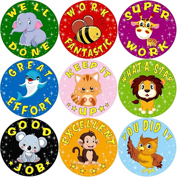 Amazon Animal Reward Stickers For Kids Student Award 200Pcs Per 