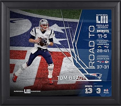 Amazoncom Tom Brady New England Patriots Framed 15 X 17