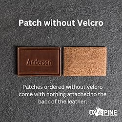 Bison Leather Patches with optional hook side