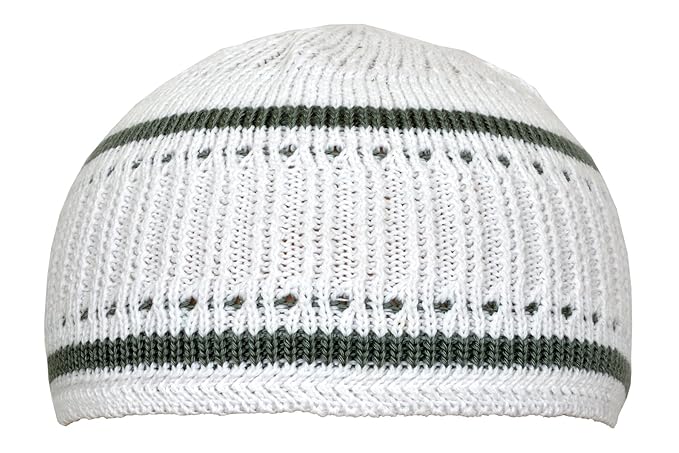 elastic kufi hat skull cap beanies men muslim white grey 100 cotton cap islamic head size 21 22 23 inches all sizes can wear amazon in clothing accessories elastic kufi hat skull cap beanies men