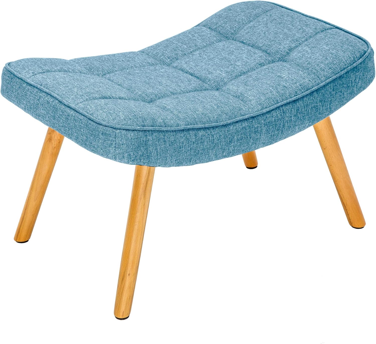 Invicta Interior Design Hocker Scandinavia hellblau Buche Scandinavian