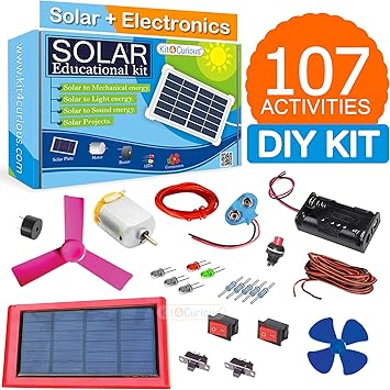 Kit4Curious 107 Activities Solar Educational Learning kit with Guide