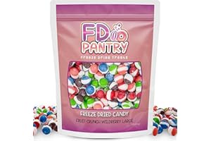 FD PANTRY Fruit Crunch Wildberry - Candy Freeze Dried 16 oz 1 pound - Assortment Wild Berry Flavors Large 1lb Big Bag Pouch - Ideal Gift Snack 16oz