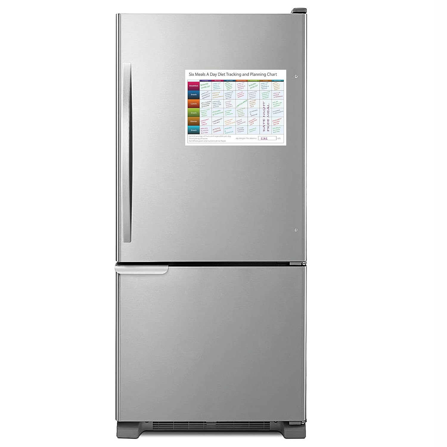 Precision Works - Menú magnético que se borra para nevera con ...