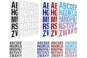 LIFEISLUCK 30 Sheets 930 Pieces Iron on Letters for Clothes 1.6 Inch Heat Transfer Letters with A-Z Iron on Vinyl Letters in 5 Colors PU Alphabet Adhesive Stickers for DIY Printing Craft Fabric T-Shirt Jersey