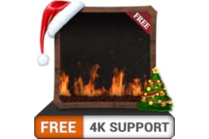 Foyer au gaz décent gratuit HD - profitez des vacances de Noël refroidies en hiver sur votre téléviseur HDR 4K, votre télévis