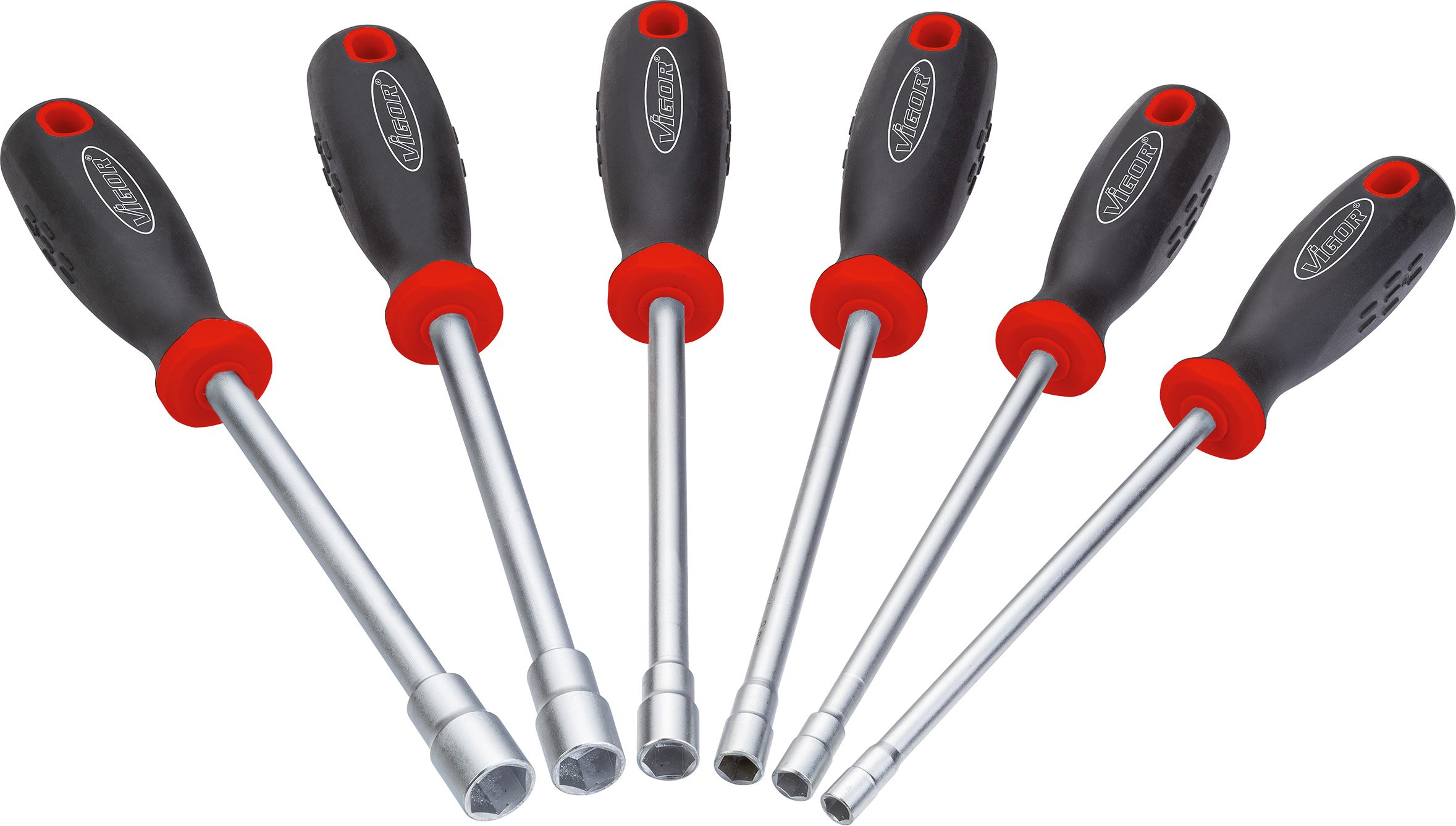 Vigor Vigor_V4199 Hex Nut-Driver Set (6-Piece)