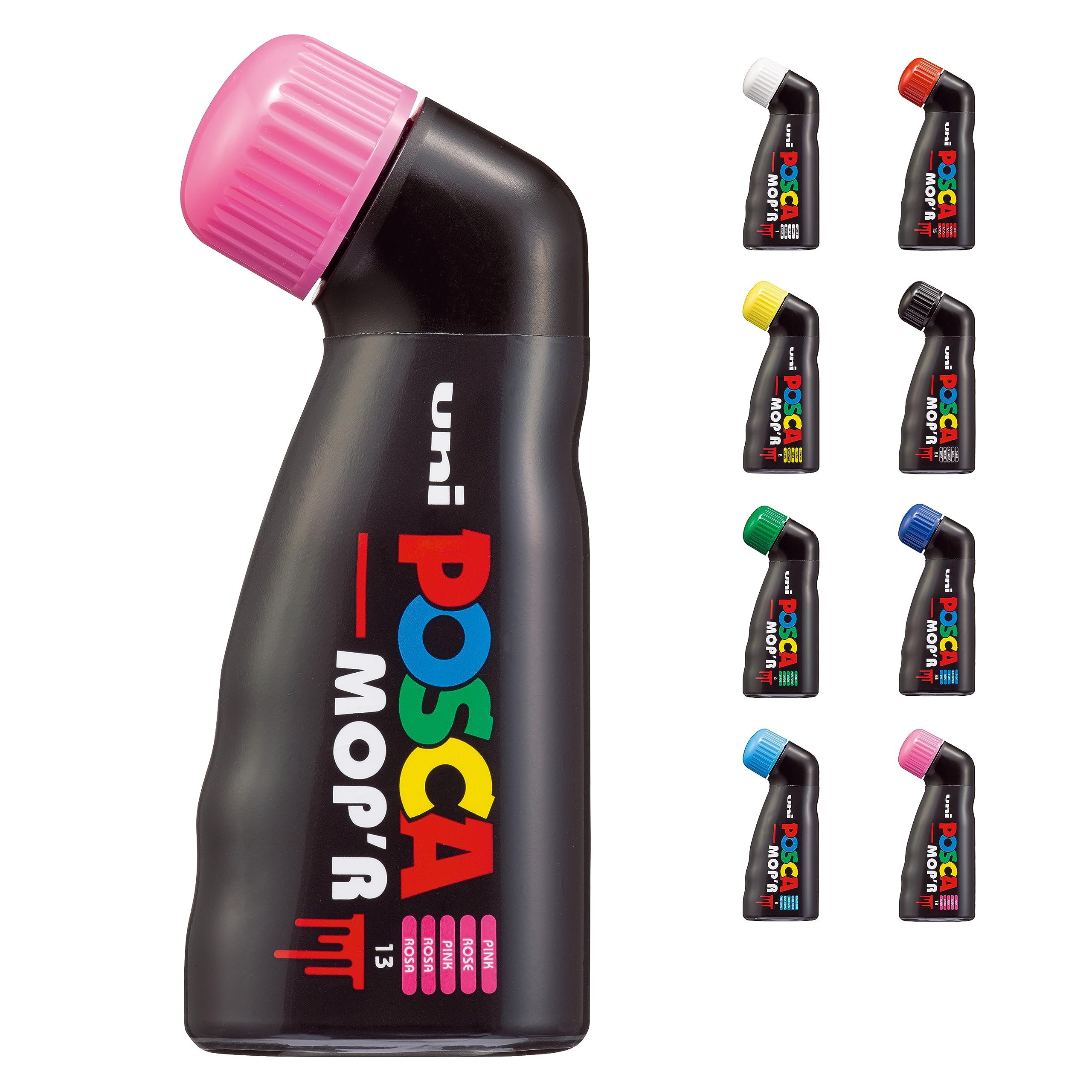 Posca - Uni Mitsubishi Pencil - Marker MOP'R - Round Tip XXL 3-19mm - Ergonomic Shape Half Ride Body - Water-Based Marker - For Any Surface - (Pink)