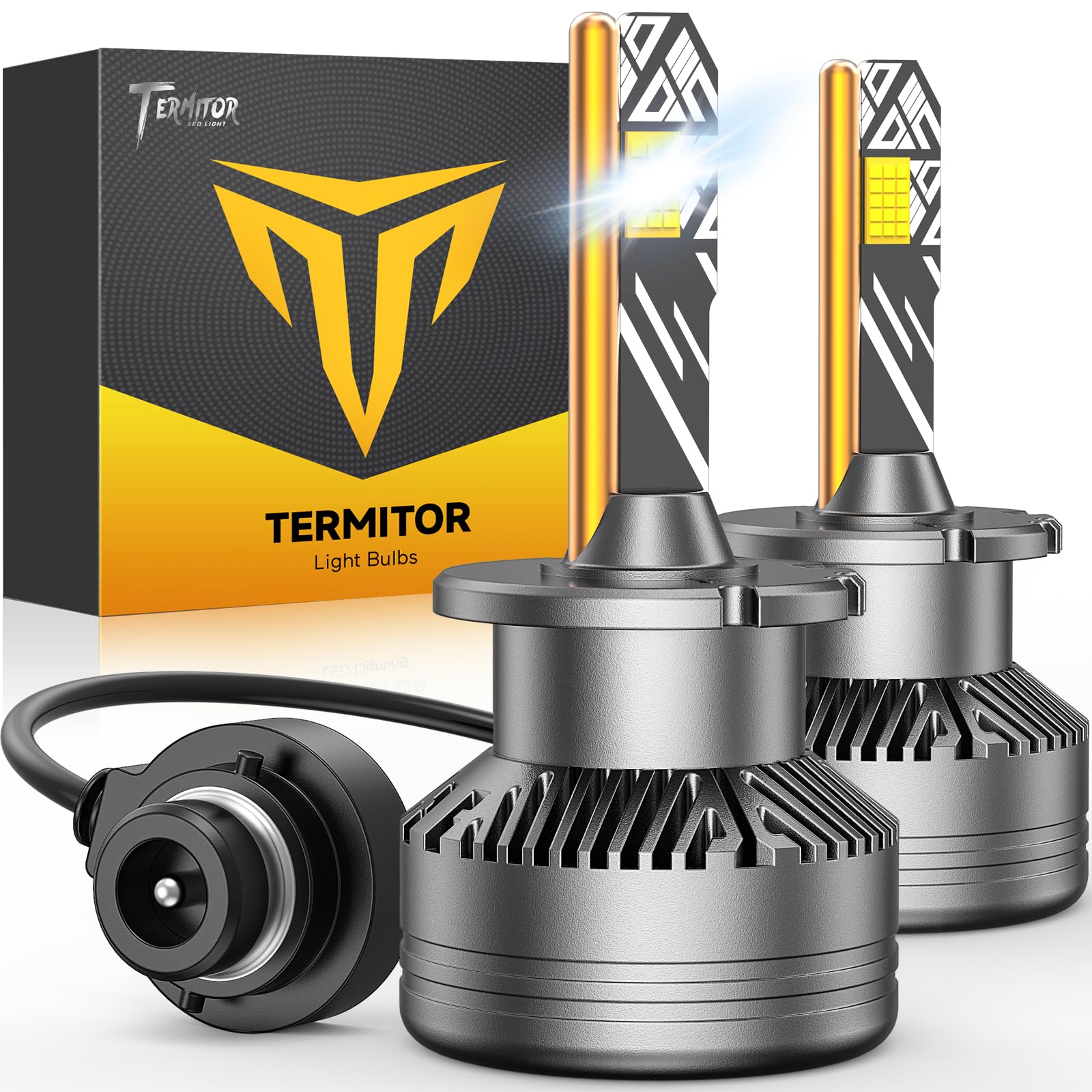 Termitor D2S Bulbs, 36000LM 10X Brighter 6500K Cool