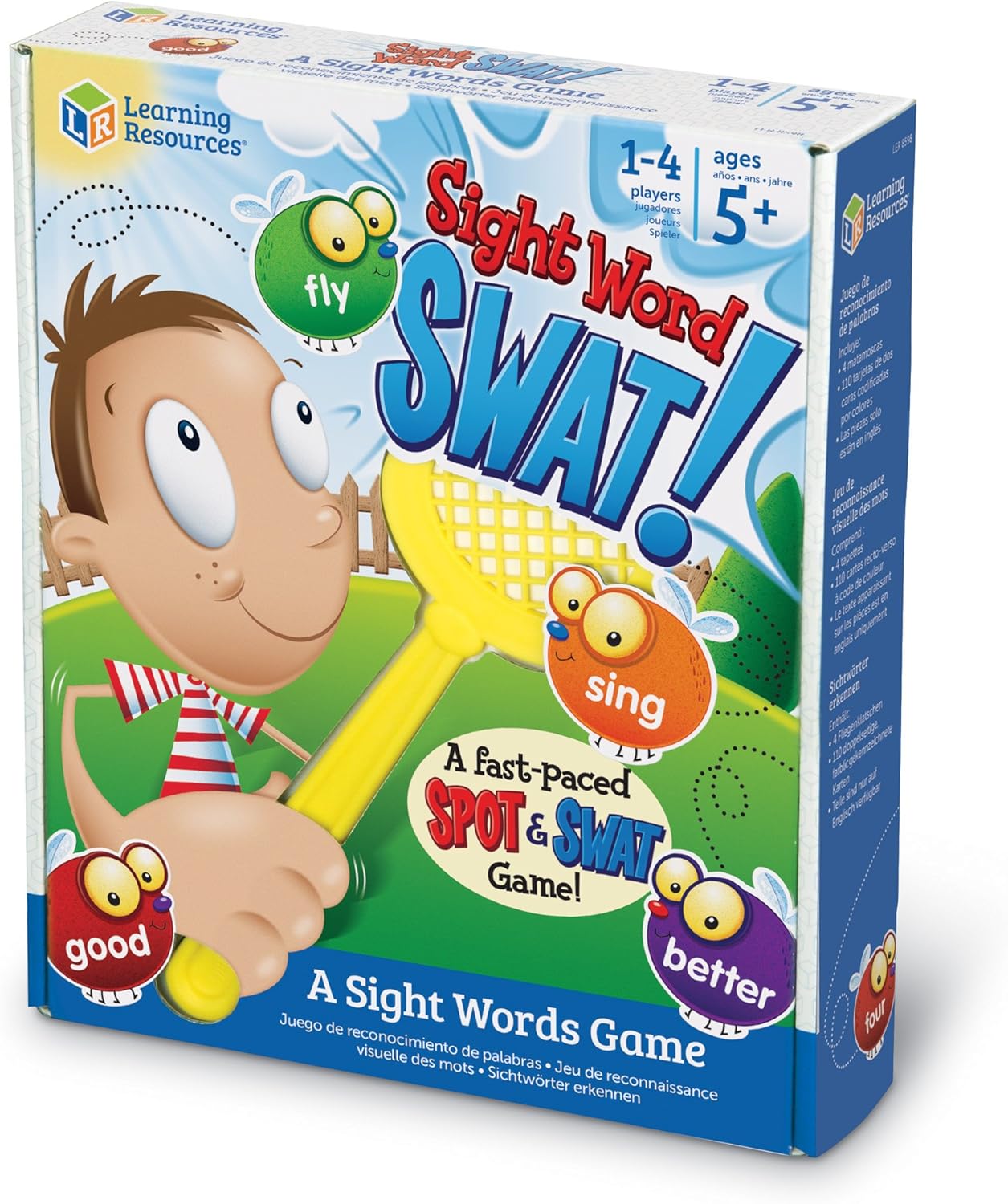 Learning Resources Sight Word Swat a Sight Word Game, Home School, Visual, Tactile and Auditory Learning, Phonics Games, 114 Pieces, Ages 5+: Toys & Games