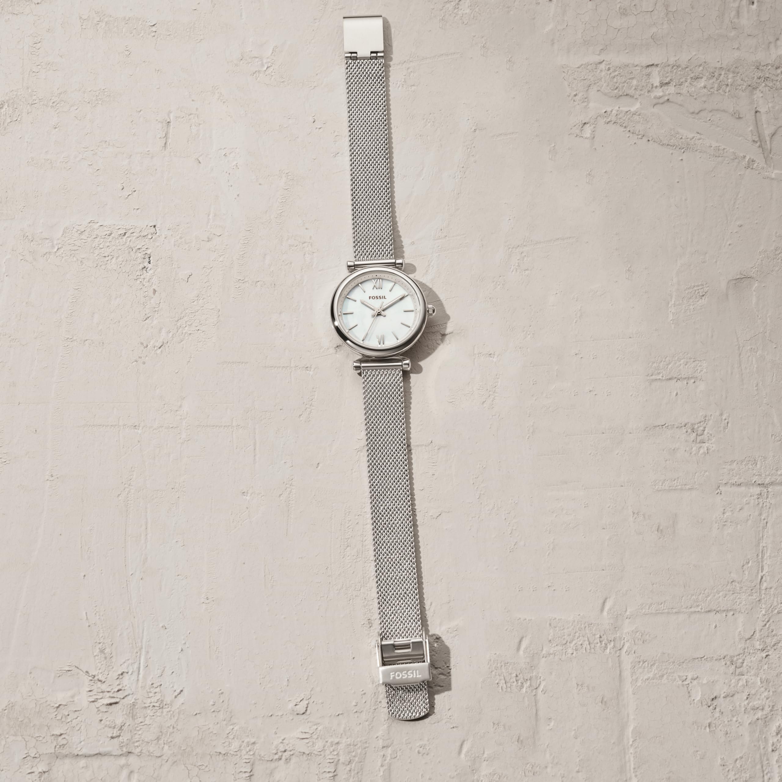 Fossil Women's Carlie Quartz Stainless Steel Three-Hand Watch