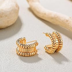 Dremmy Studios Gold Hoops Earrings 14K Gold Filled