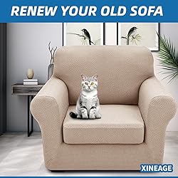 XINEAGE 2024 Newest 2 Pieces Chair Covers with Arms