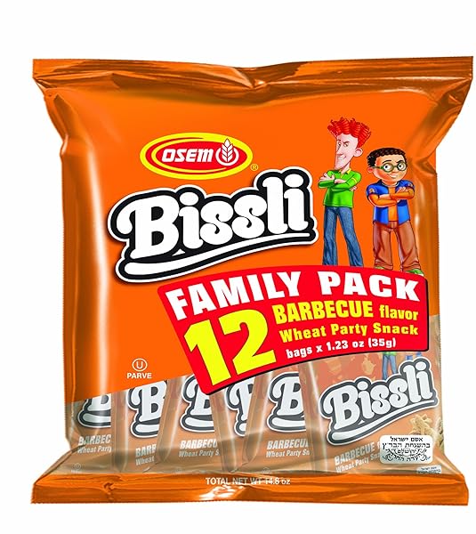 BISSLI BBQ BARBECUE GRILL FLAVORED CRUNCHY WHEAT SNACK...